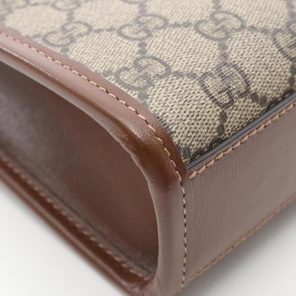 GUCCI Brown Leather Bag - Picture 7 of 8